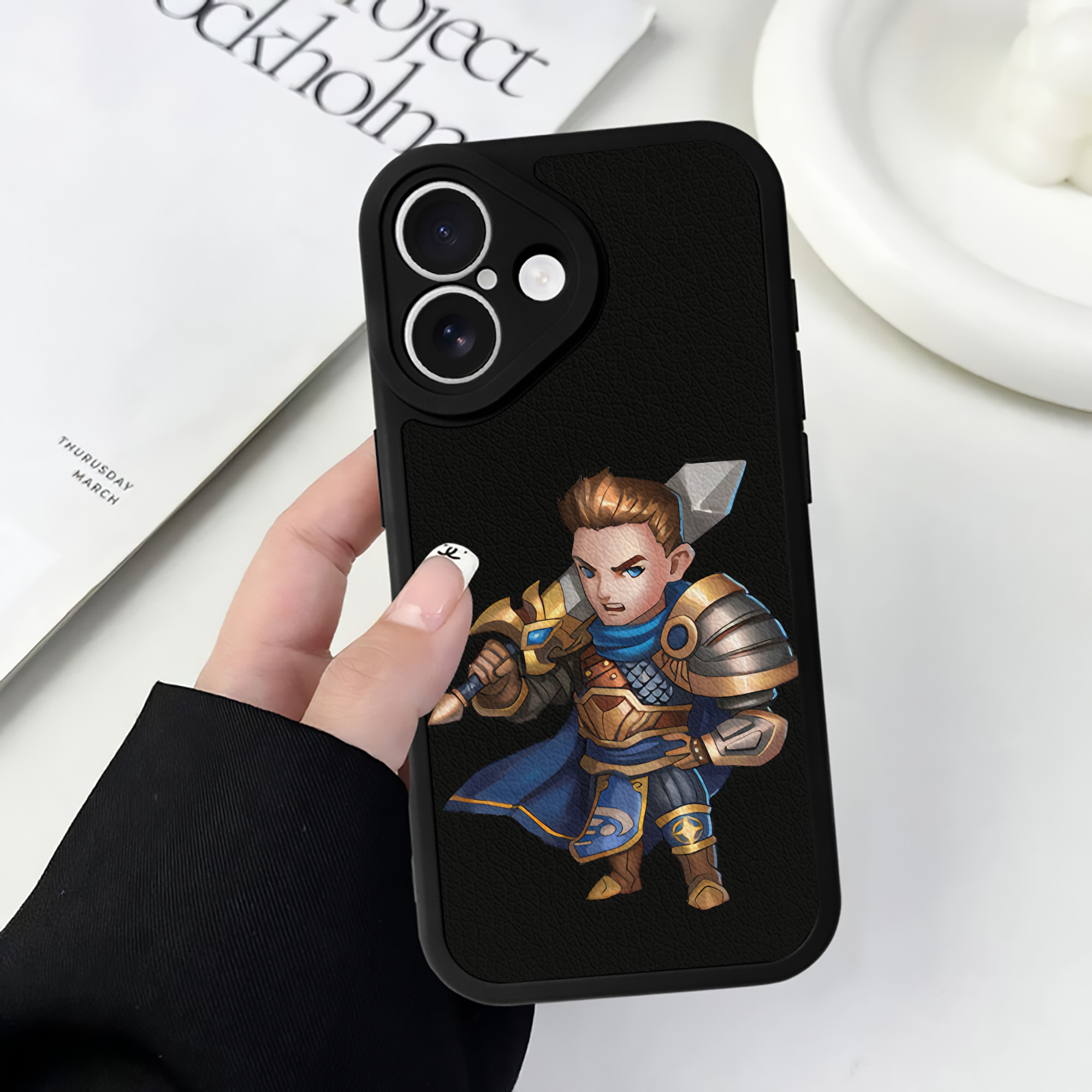 リーグ・オブ・レジェンド League of Legends LOL 【iPhone 16シリーズ対応】シリコンスマホケース（レザー調） 材質：シリコン